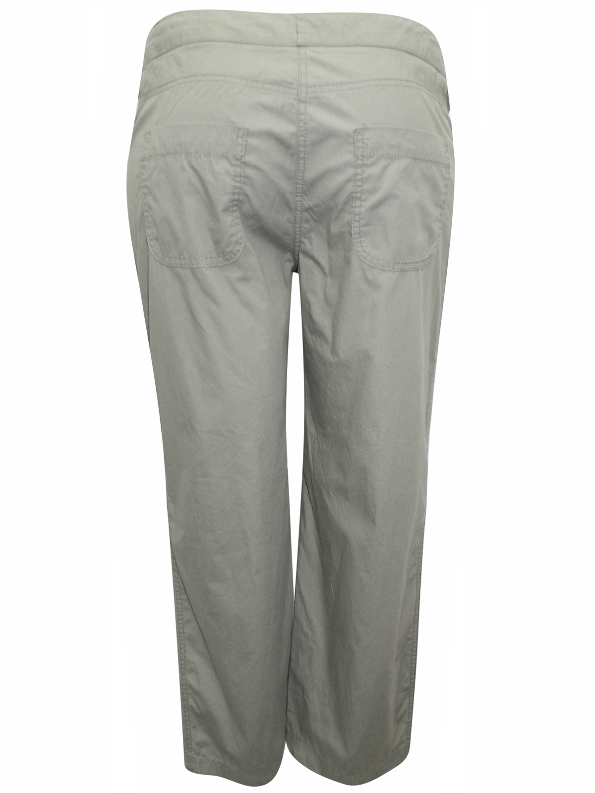 M&5 LIGHT-KHAKI Pure Cotton Cargo Trousers - Size 16
