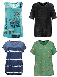 ASSORTED Printed Tops - Plus Size 20/22 to 36/38 (US 16/18 to 32/34)